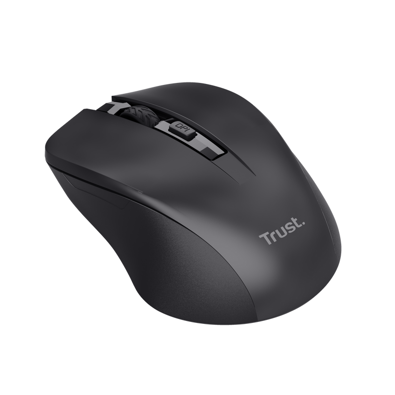 Mydo Silent Click Wireless Mouse - black-Visual