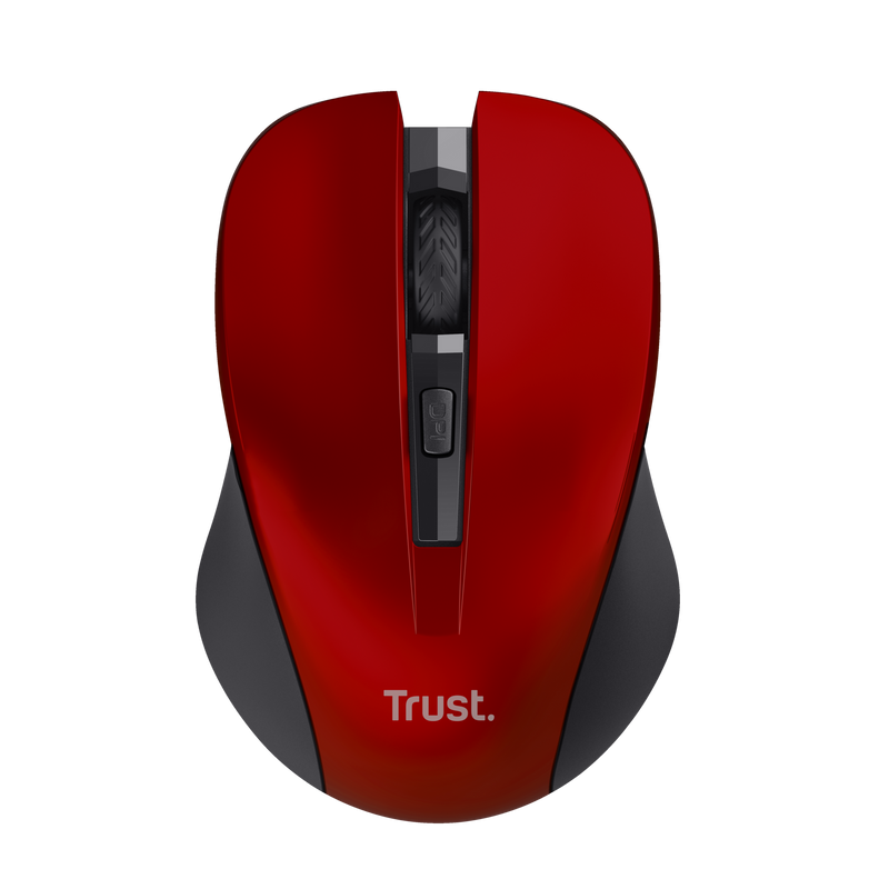 Mydo Silent Click Wireless Mouse - red-Top