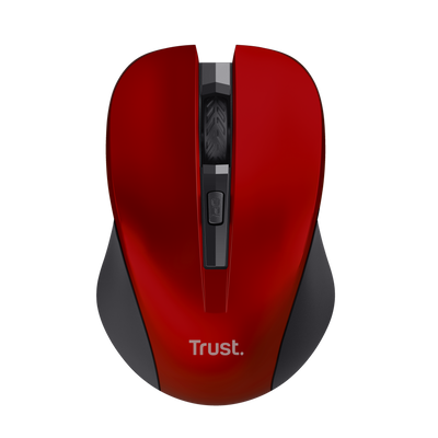 Mydo Silent Click Wireless Mouse - red-Top