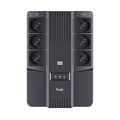 Maxxon 800VA UPS with 6 standard wall power outlets-Top