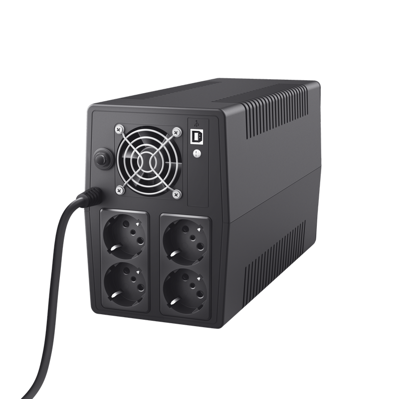 Paxxon 1500VA UPS with 4 standard wall power outlets-Visual