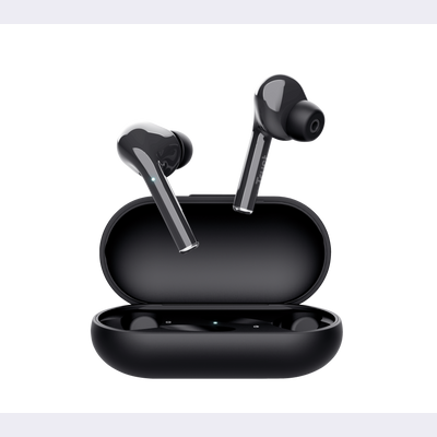 Nika Touch Bluetooth Wireless Earphones - black-Front