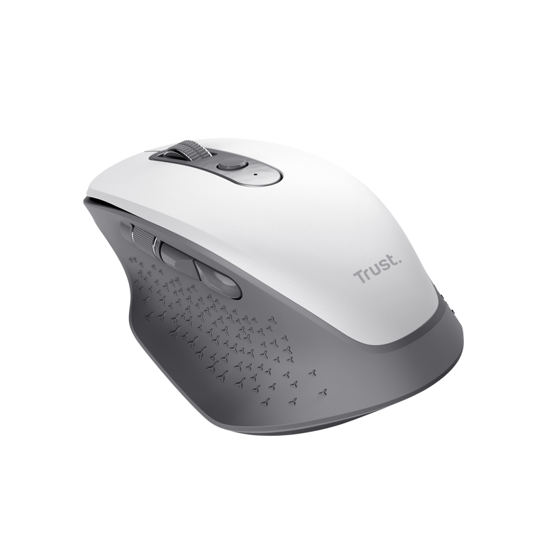 Ozaa Rechargeable Wireless Mouse - white-Visual