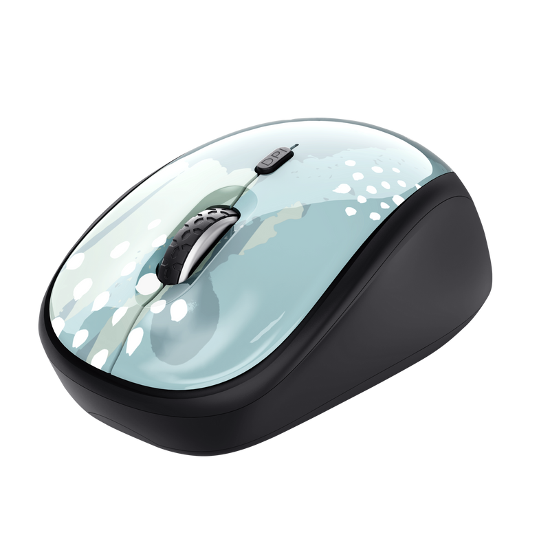 Yvi Wireless Mouse - blue brush-Visual