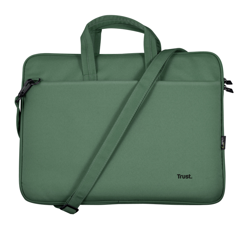 Bologna Slim Laptop Bag 16 inch Eco - green-Front