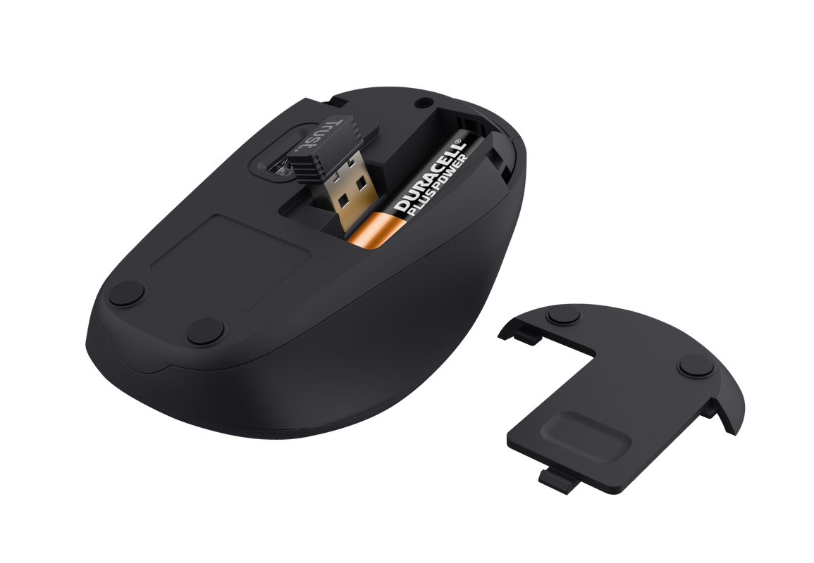 Yvi+ Silent Wireless Mouse Eco - red-Bottom