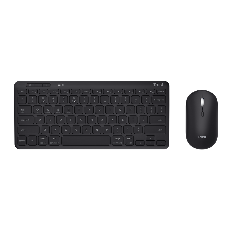 Lyra Wireless Keyboard & Mouse Set - black-Top