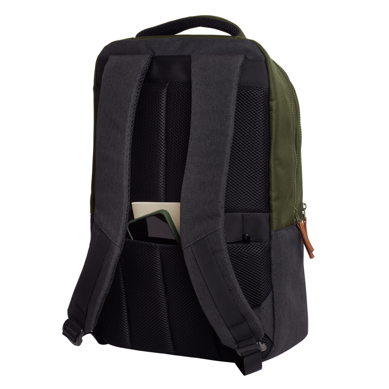 Lisboa 16" Laptop Backpack - Green-Visual