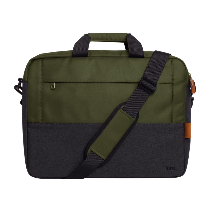 Lisboa 16" laptop carry bag - Green-Front