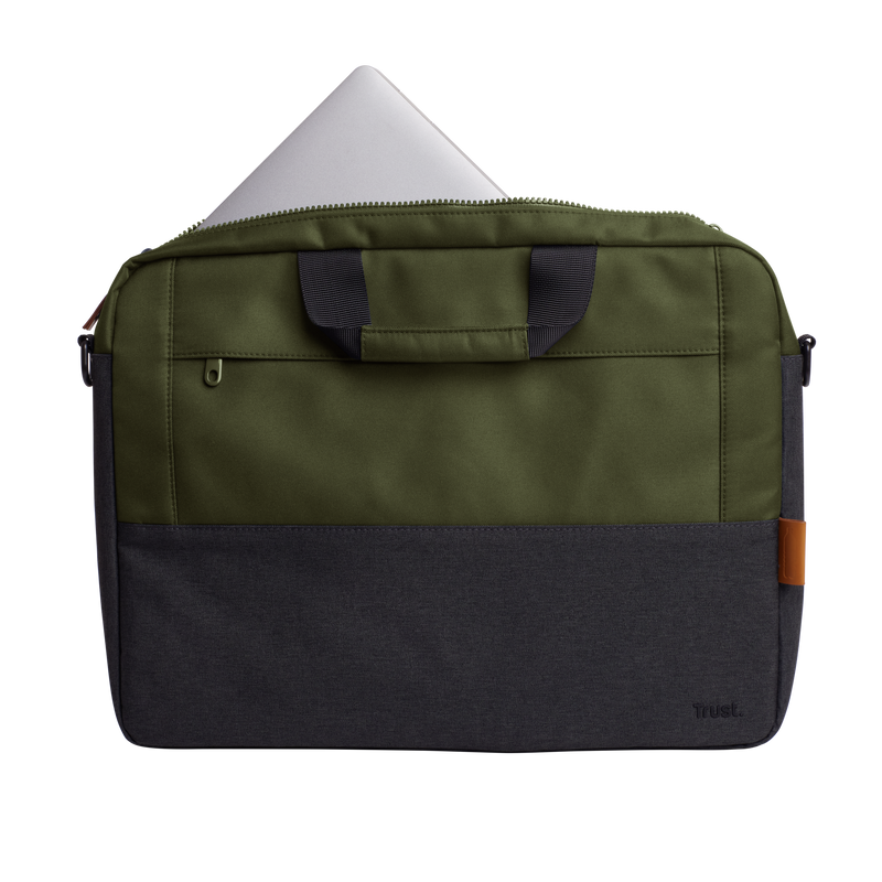 Lisboa 16" laptop carry bag - Green-Front