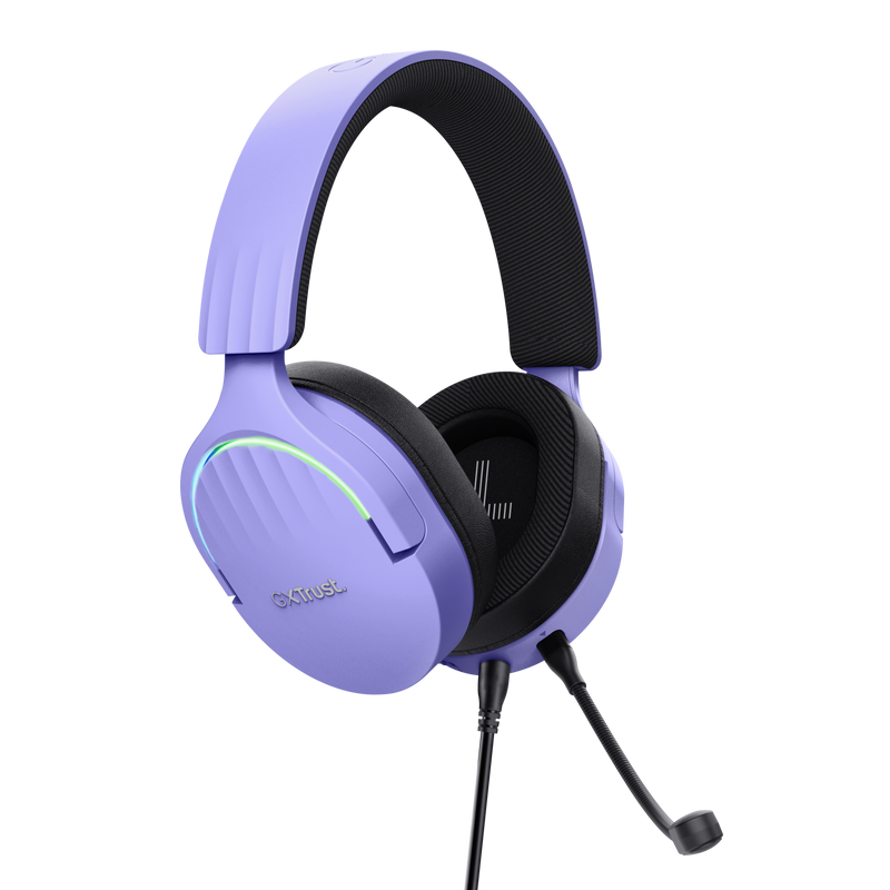 GXT490P Fayzo 7.1 USB Gaming Headset - Purple-Visual