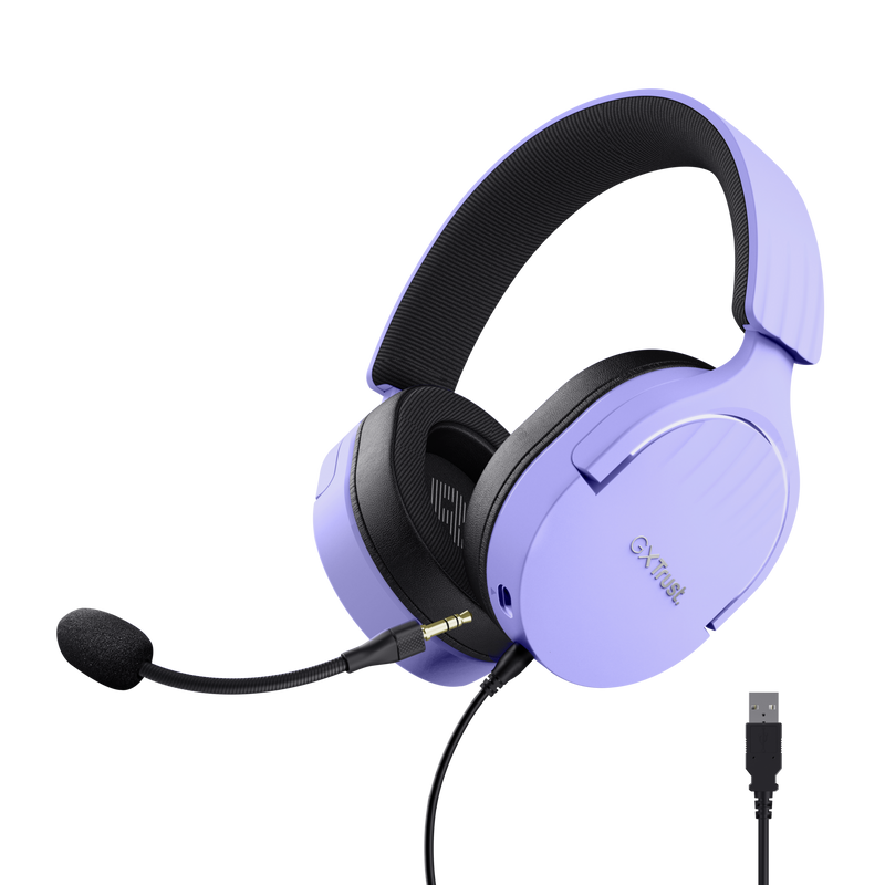 GXT490P Fayzo 7.1 USB Gaming Headset - Purple-Visual