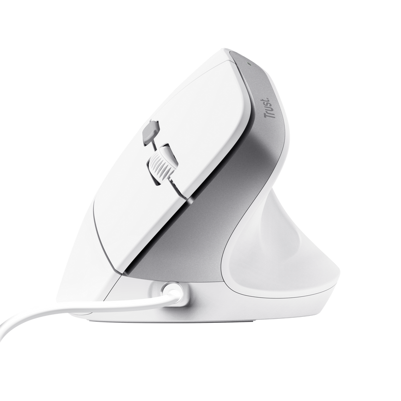 Bayo II Ergonomic Mouse - White-Front