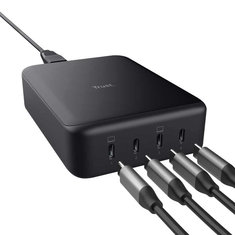 Maxo 240W GaN 4-port USB-C desk charger-Visual